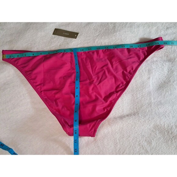 J. Crew Heritage 1989 High Leg Bikini Bottom Radiant Fuchsia BP209 Size 2X NWT - Picture 5 of 7